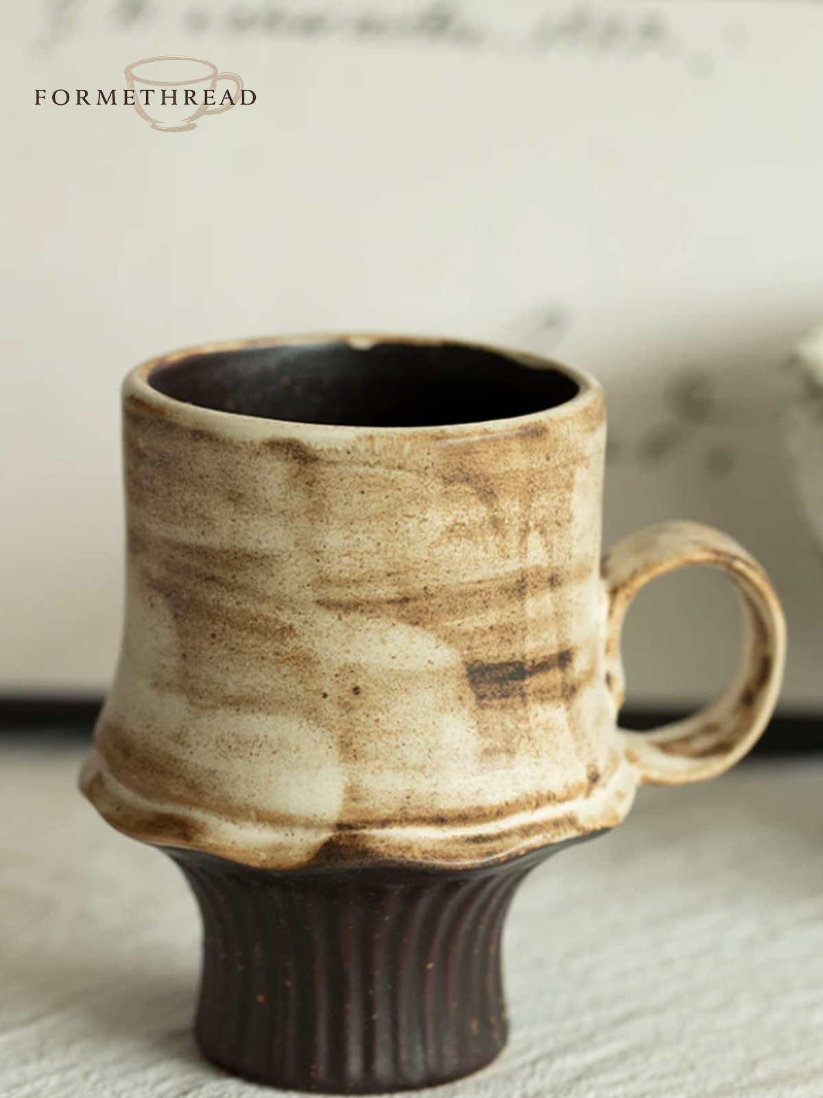 Stem Ember Rustic Goblet Mug