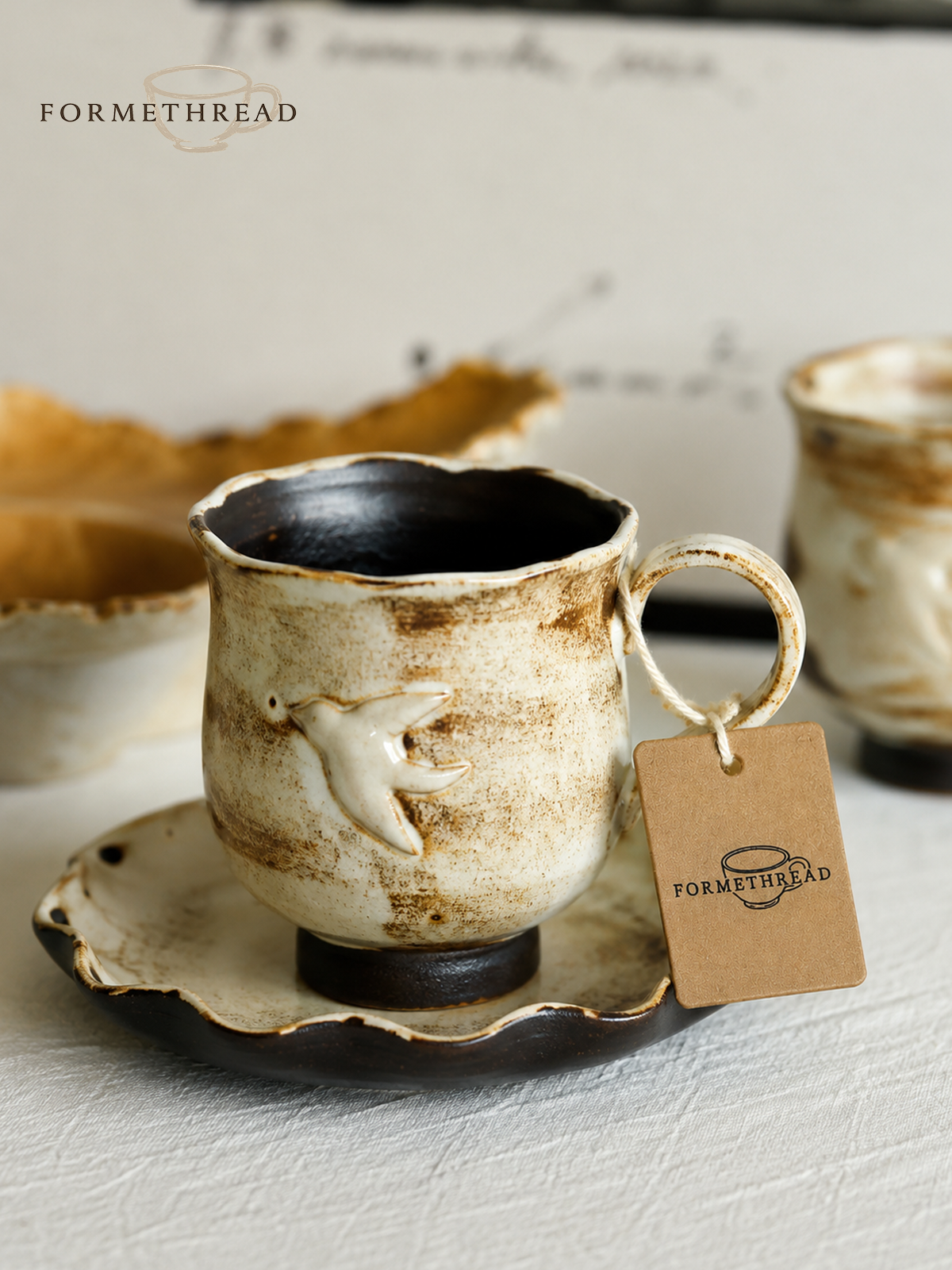 Cloud Rim Ceramic Coffee Mug
