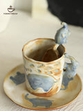 Elephant Muse Retro Ceramic Mug