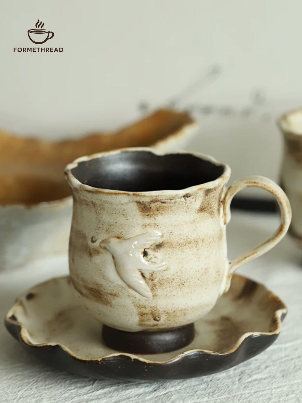 Cloud Rim Ceramic Coffee Mug