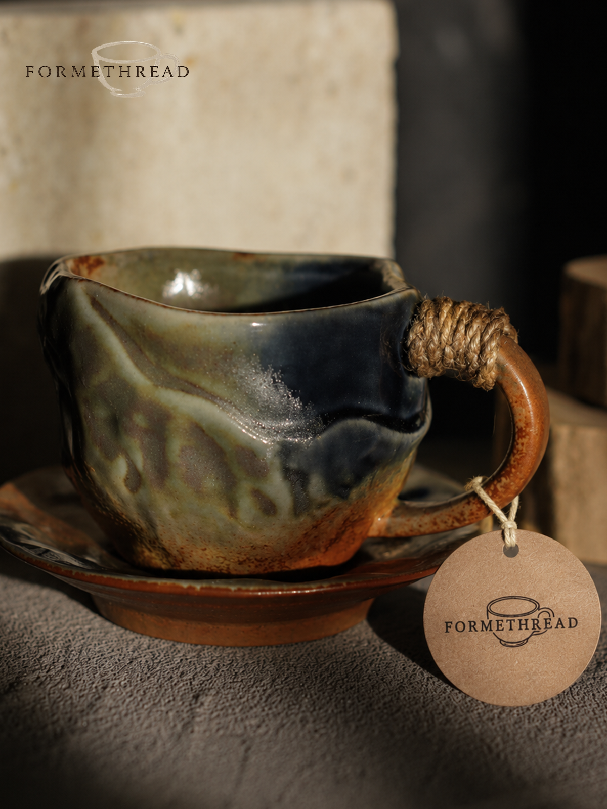 Rust Ember High-Fire Coffee Cup
