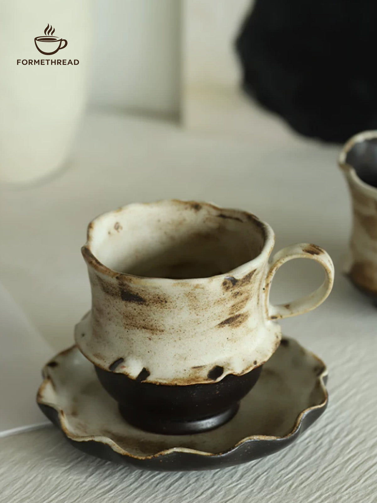 Dust Veil Stoneware Coffee Cup
