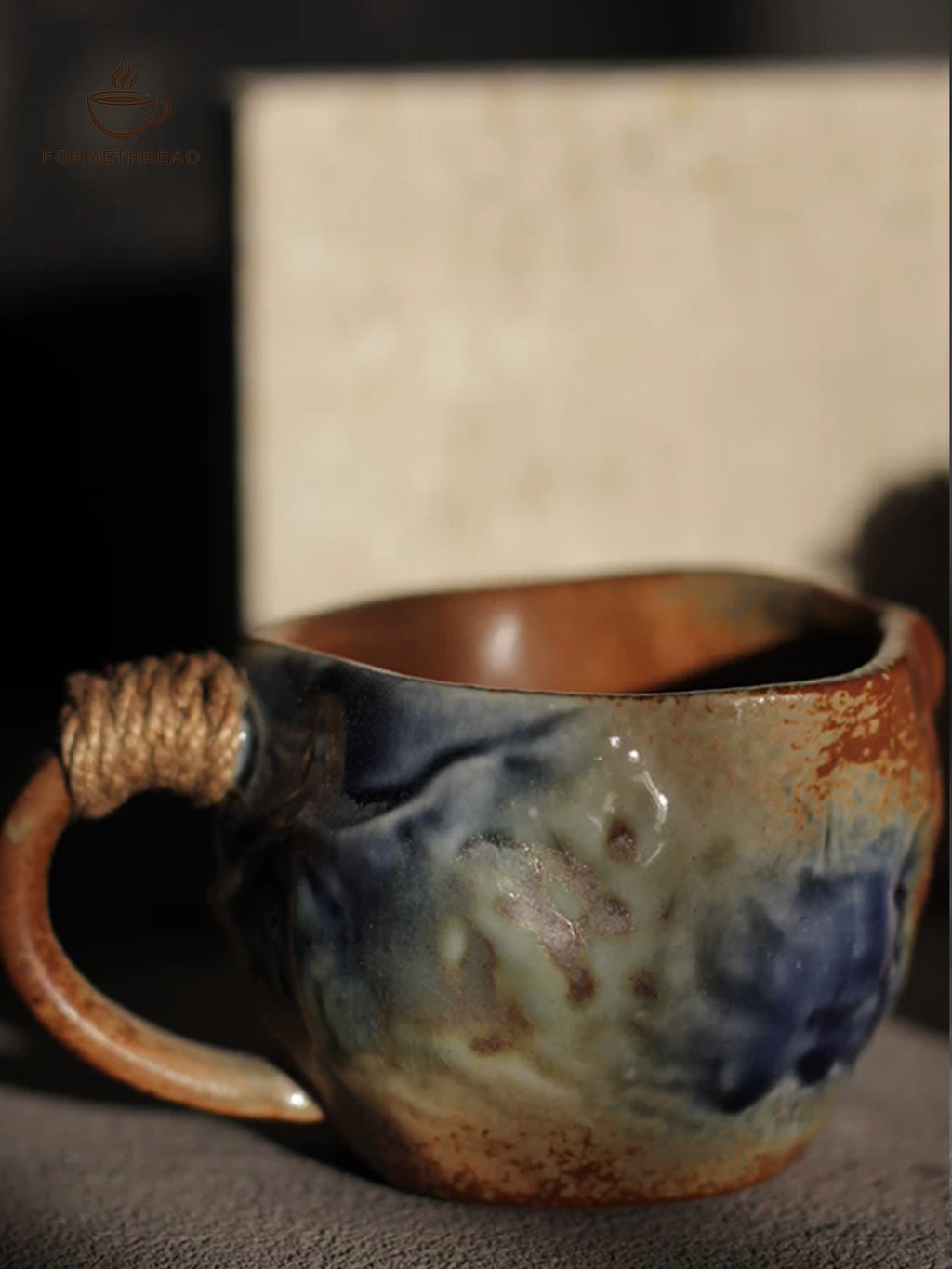 Rust Ember High-Fire Coffee Cup