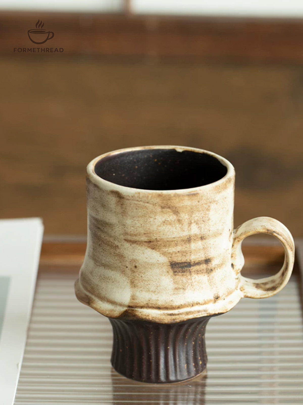 Stem Ember Rustic Goblet Mug