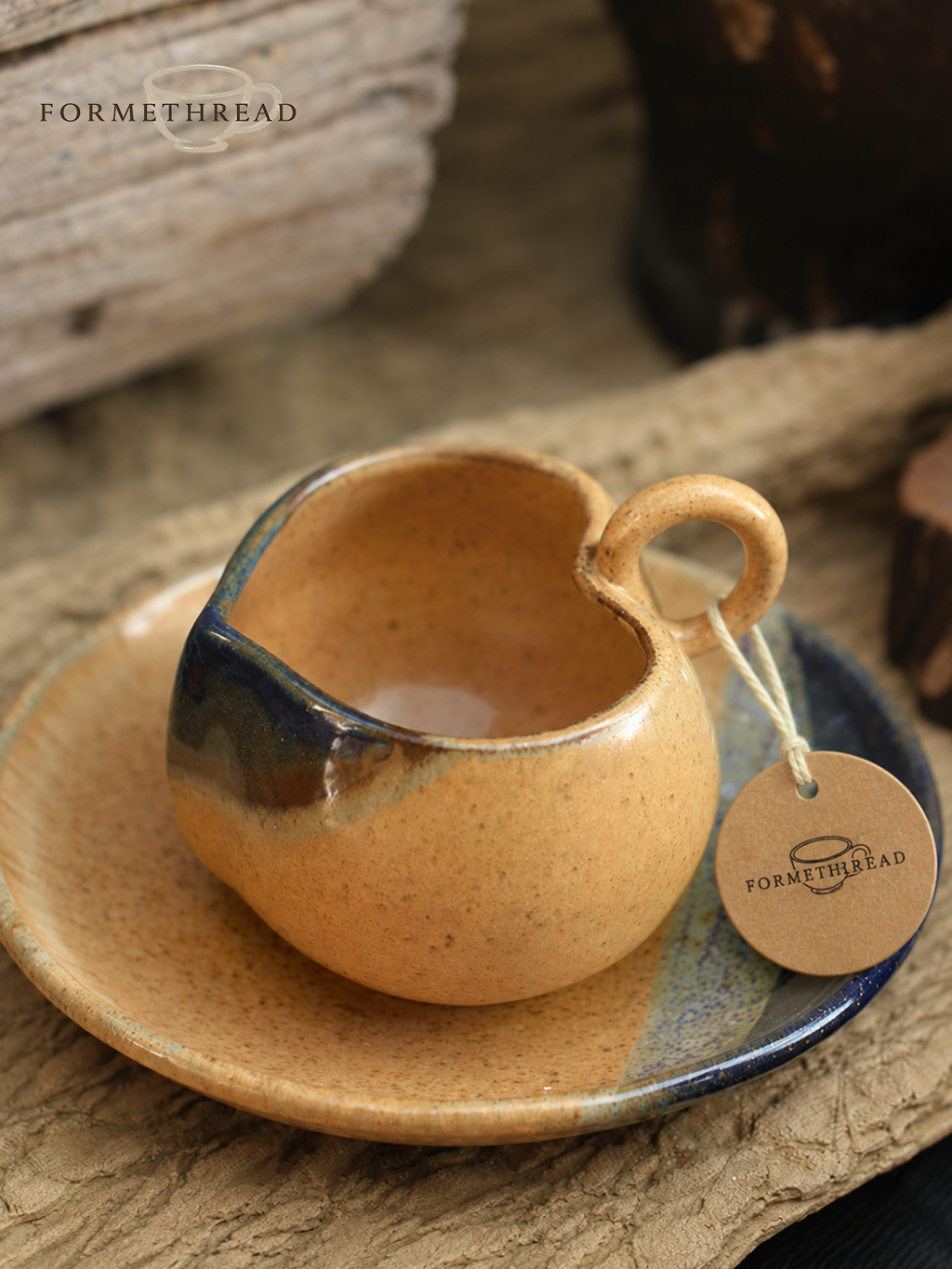 Heartline Retro Ceramic Mug
