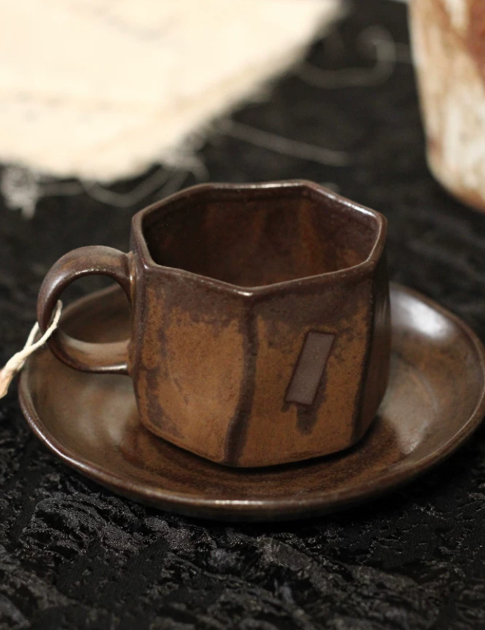 Moon Kiln Coffee Cup & Saucer Set