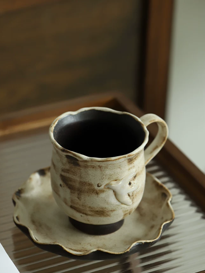 Cloud Rim Ceramic Coffee Mug