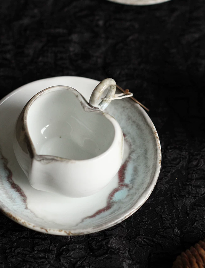 Ivory Drift Kiln-Glazed Porcelain Cup