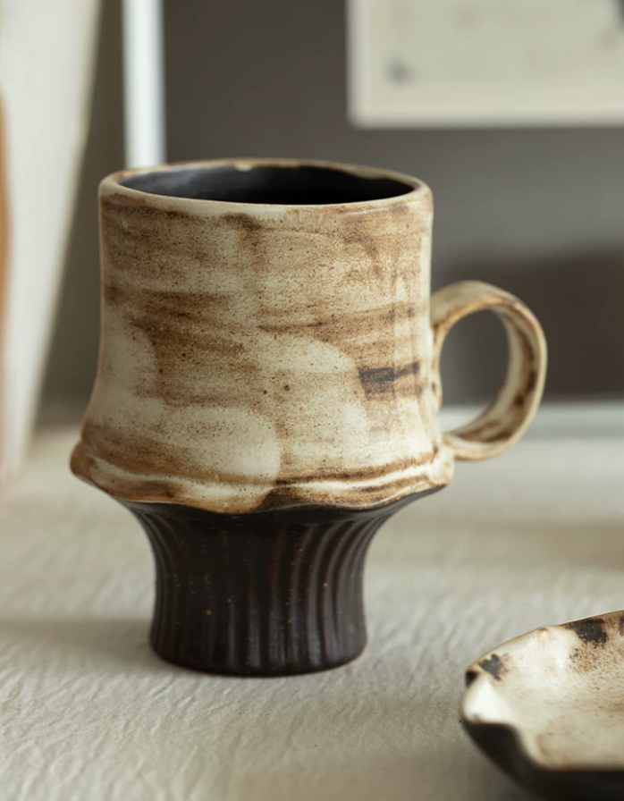 Stem Ember Rustic Goblet Mug