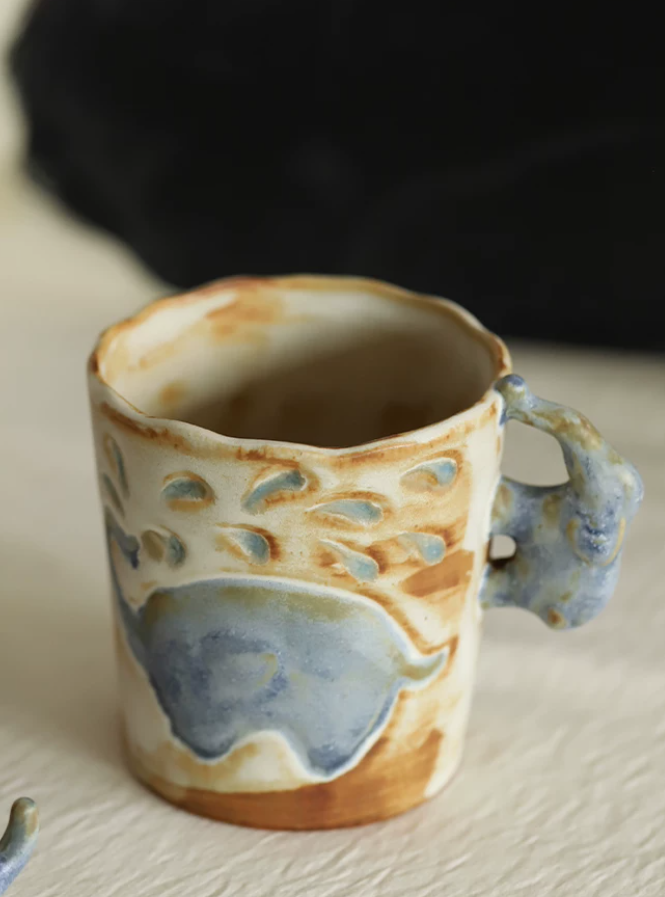 Elephant Muse Retro Ceramic Mug