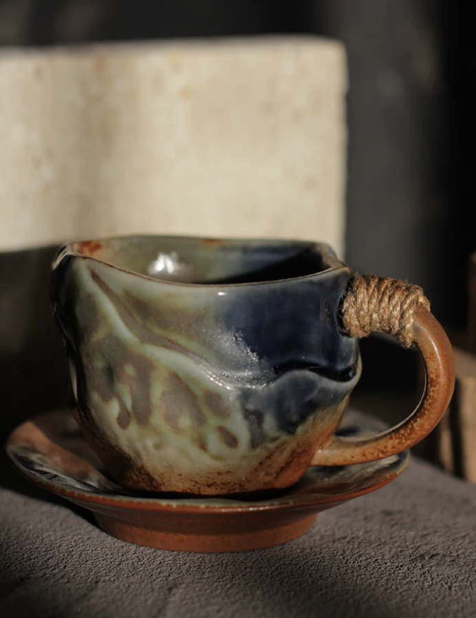 Rust Ember High-Fire Coffee Cup
