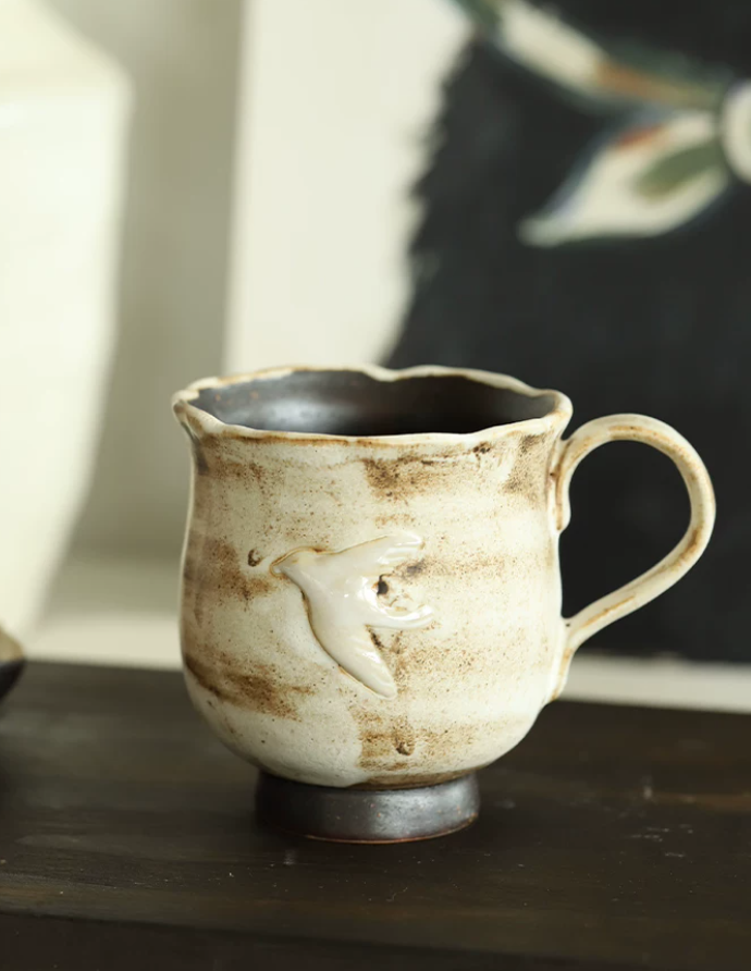 Cloud Rim Ceramic Coffee Mug