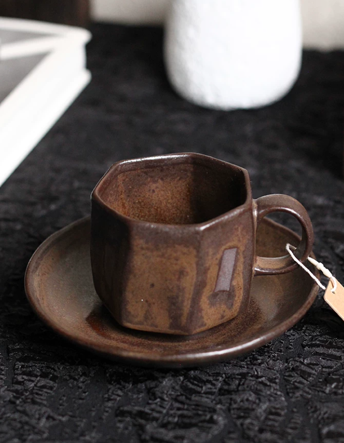 Moon Kiln Coffee Cup & Saucer Set