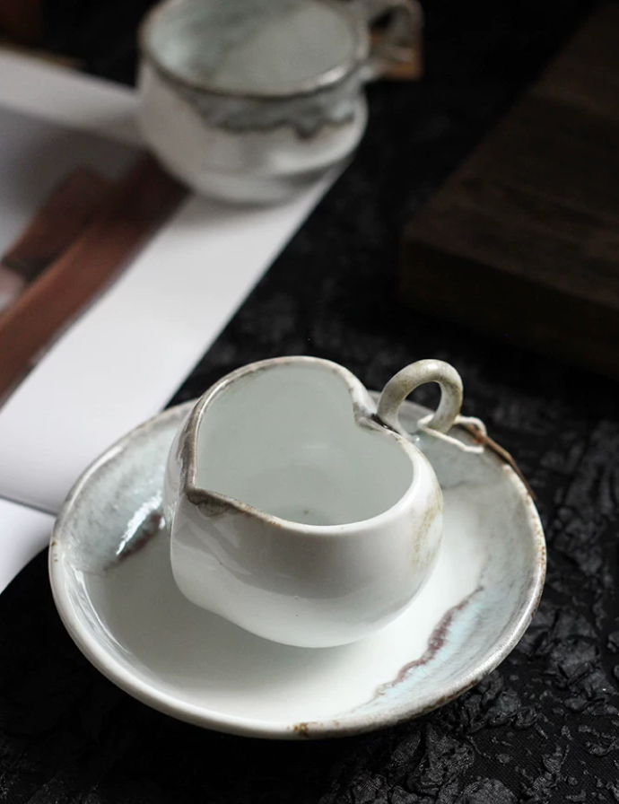 Ivory Drift Kiln-Glazed Porcelain Cup