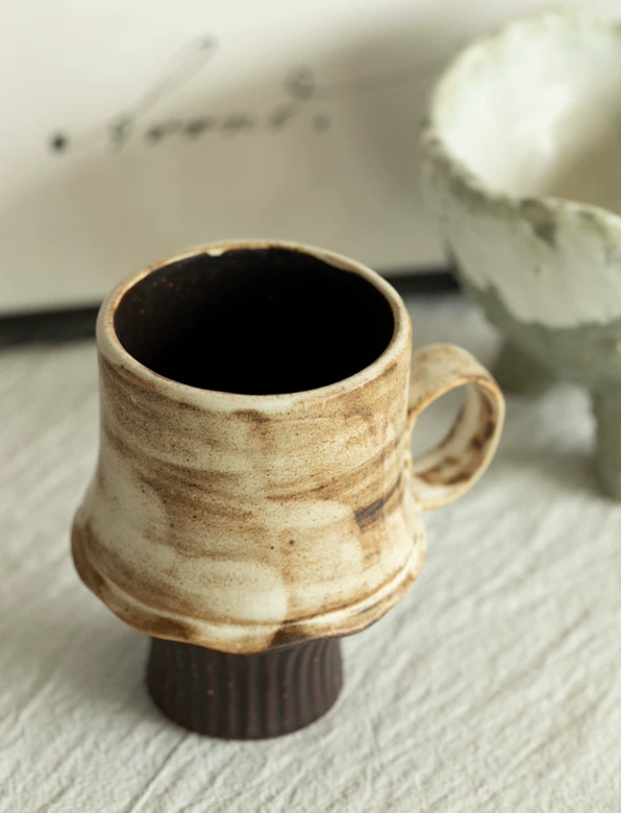 Stem Ember Rustic Goblet Mug