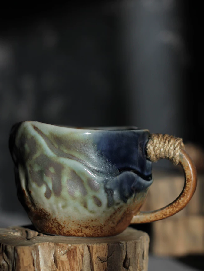 Rust Ember High-Fire Coffee Cup