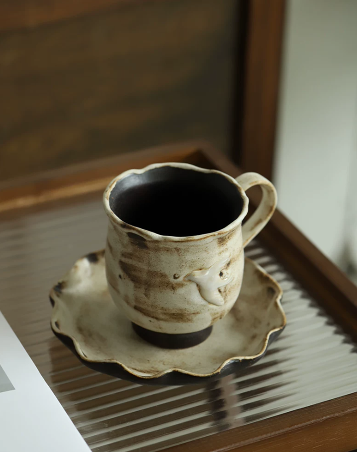 Cloud Rim Ceramic Coffee Mug