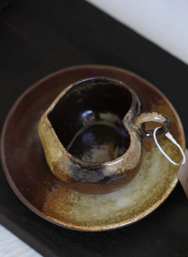 Heart Ember Kiln-Glazed Tea Cup