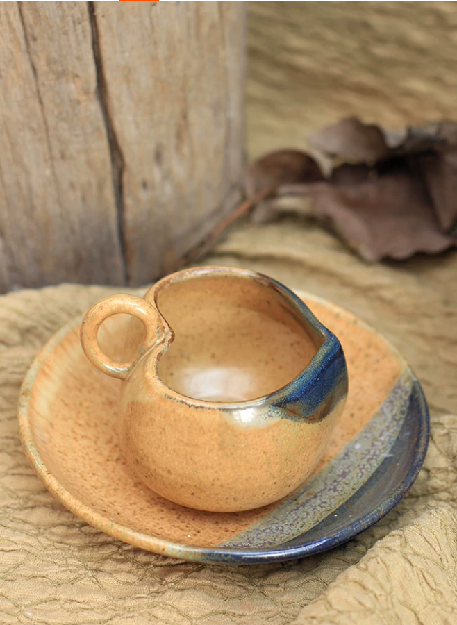 Heartline Retro Ceramic Mug