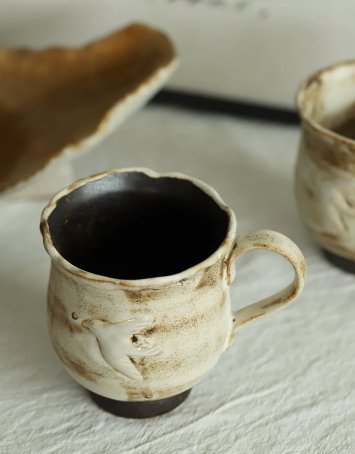 Cloud Rim Ceramic Coffee Mug