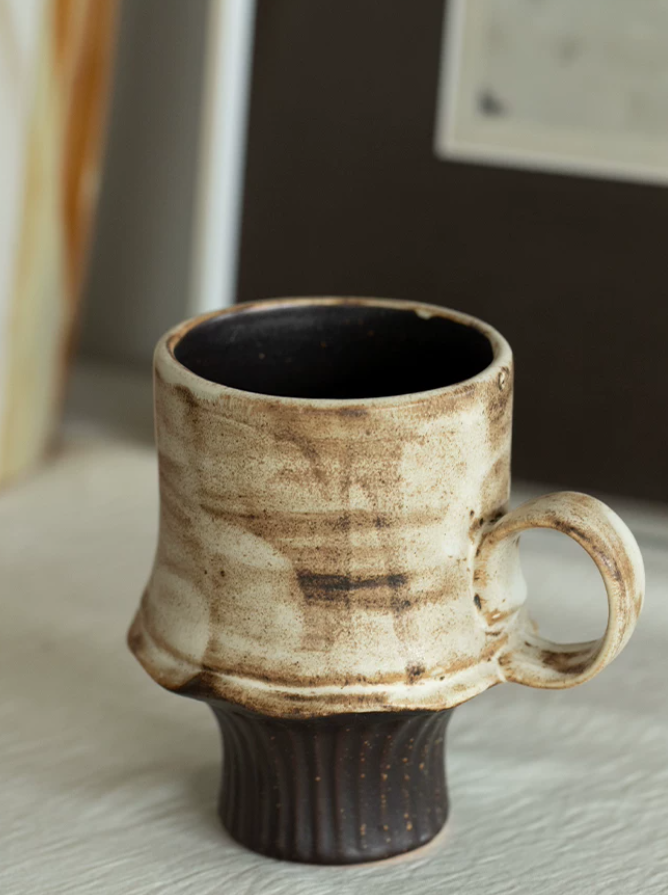 Stem Ember Rustic Goblet Mug
