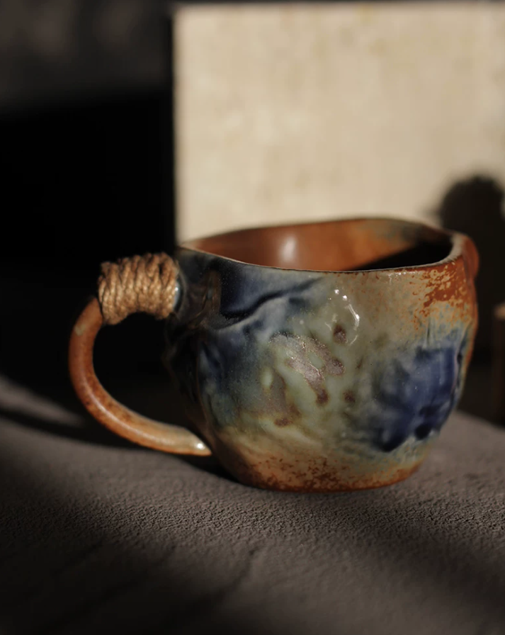 Rust Ember High-Fire Coffee Cup