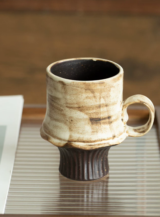 Stem Ember Rustic Goblet Mug
