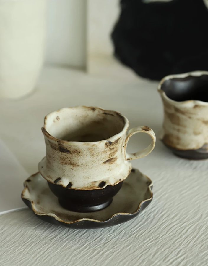 Dust Veil Stoneware Coffee Cup